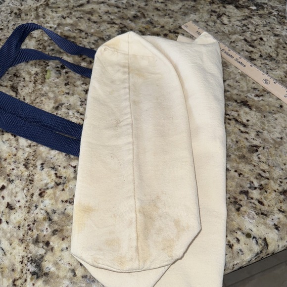 VINTAGE CLEVELAND INDIANS CANVAS TOTE BAG Wahoo Logo 1990 (4936) - Picture 7 of 9